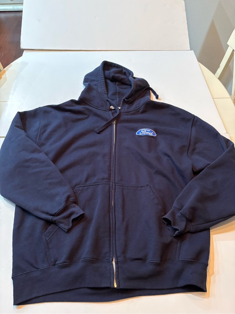 Ford Men's Navy Full-Zip Hoodie Jacket XXL